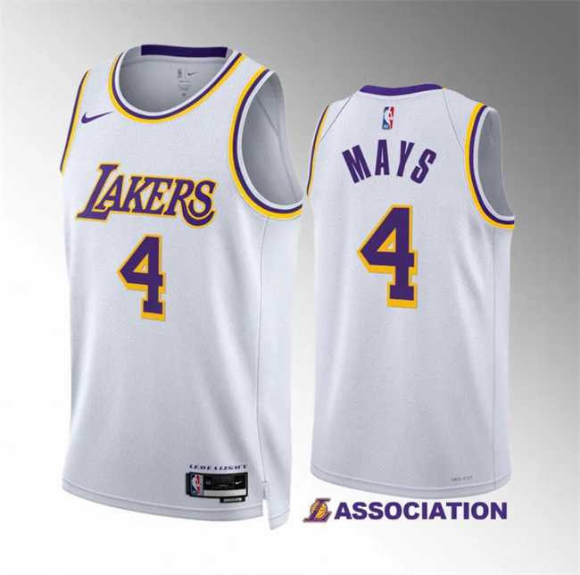 Men's Los Angeles Lakers #4 Skylar Mays White Association Edition Stitched Basketball Jersey Dzhi,We sell and wholesale Men's Los Angeles Lakers #4 Skylar Mays White Association Edition Stitched Basketball Jersey Dzhi on line form chian!